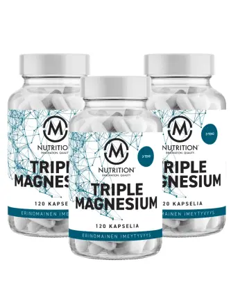 Big Buy: 3 kpl M-Nutrition Triple Magnesium (360 kaps.)